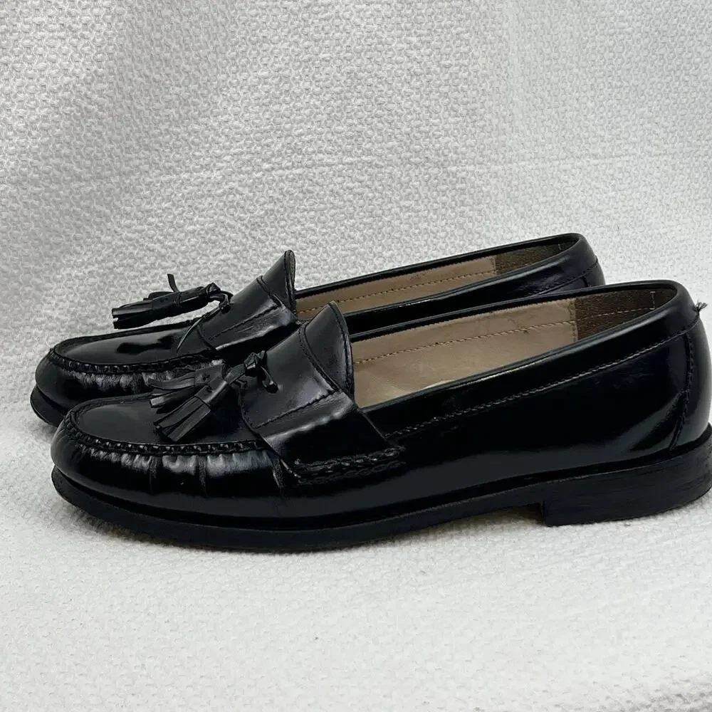 COLE HAAN CITY Mens Sz 9 Office Career Leather Tassel Loafers Shoes